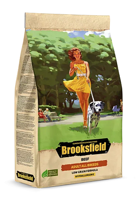 Brooksfield Low Grain Adult Dog All Breeds Beef сухой корм для взрослых собак всех пород с говядиной и рисом
