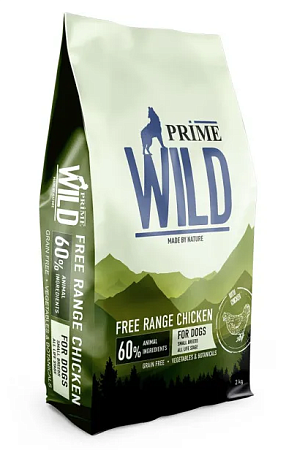 Купить prime wild gf free range сухой беззерновой корм для взрослых собак и щенков мелких пород с курицей