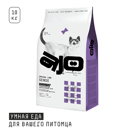 Купить ajo special line sense Сухой корм для кошек с чувствительным пищеварением с олениной