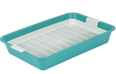 Купить homecat туалет для кошек с сеткой бирюзовый 