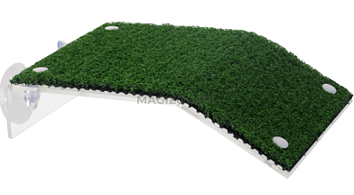 Homefish остров на присоске с ковриком для земноводных