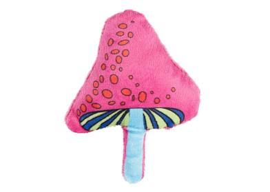 Mr.Kranch игрушка для кошек Волшебный Грибочек плюшевая с кошачьей мятой красный