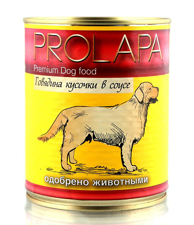 Купить prolapa premium консервы  для собак говядина кусочки в соусе