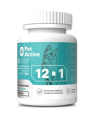 BioPetActive мультивитаминный комплекс для кошек 12 в 1