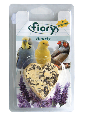 FIORY Hearty лакомство био-камень для птиц с лавандой в форме сердца
