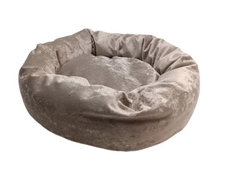 Купить homepet plush лежак ватрушка латте для собак и кошек