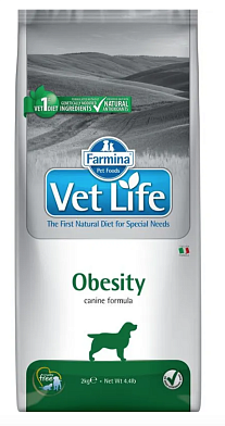 Farmina Vet Life Dog Obesity сухой корм для взрослых собак всех пород с ожирением с курицей