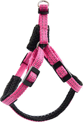 ZOOexpress Fresh Line шлейка быстросъемная с сеткой для собак, малиновая