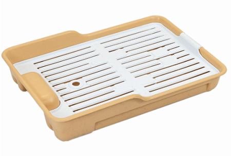 Купить yami-yami туалет-лоток для кошек с крупной сеткой, бежевый