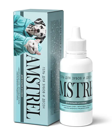 Купить amstrel гель для зубов для кошек и собак с маслом зеленого грецкого ореха