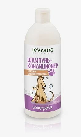 Купить levrana love pets Шампунь-кондиционер для собак длинношерстных пород 