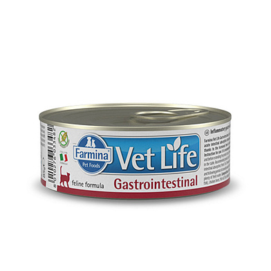 Farmina Vet Life gastrointestinal консервы для кошек при нарушениях пищеварения (банка)