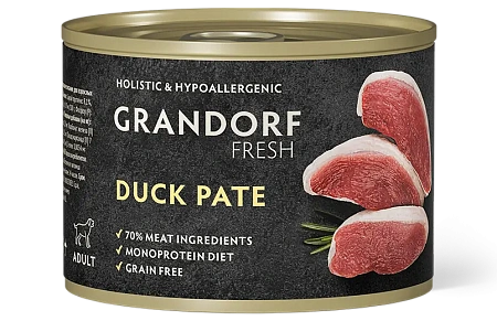 Купить grandorf fresh Консервы для собак паштет из утки