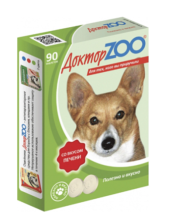 Купить ДОКТОР zoo Мультивитаминное лакомство для собак со вкусом печени