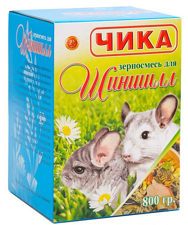 Купить Чика сухой корм для шиншилл, витаминизированная зерносмесь