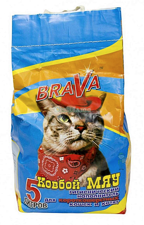 Купить brava Ковбой Наполнитель впитывающий для кошек