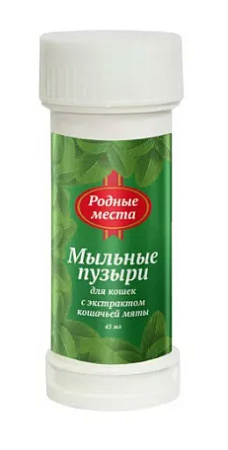 Купить Родные места лакомство для кошек мыльные пузыри с экстрактом кошачьей мяты