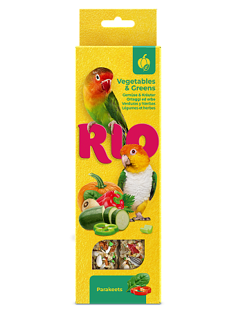 Купить Рио лакомство для средних попугаев Палочки с овощами и зеленью