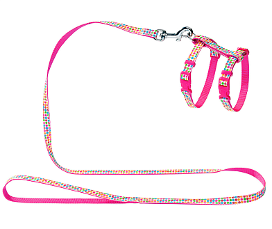 Hunter Smart шлейка для кошек Seventies нейлон розовый