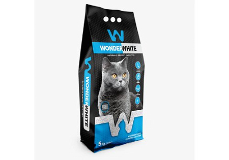 Купить wonder white unscented natural наполнитель для кошек комкующийся без ароматизатора
