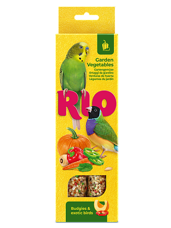 Купить Рио лакомство для волнистых попугайчиков и экзотов Палочки с садовыми овощами
