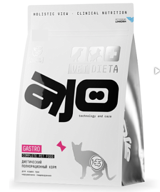 AJO Vet Dieta Gastro Сухой корм для кошек при нарушениях пищеварения