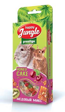 Happy Jungle лакомство Престиж Корзинки для грызунов медовый микс