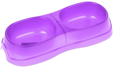 Купить homecat atlantis миска двойная фиолетовый перламутр