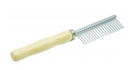 Купить Каскад Расческа для собак и кошек деревянная ручка редкий зуб №5