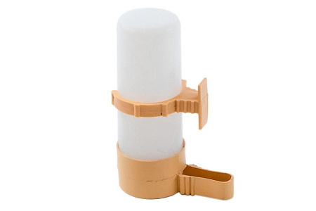 Купить homepet поилка для птиц пластиковая матовая бежевая