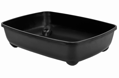 Yami-Yami Лоток для кошек глубокий, малый, черный