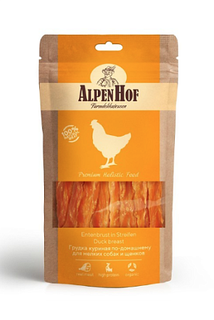 Купить alpenhof лакомство для мелких собак и щенков Грудка куриная по-домашнему