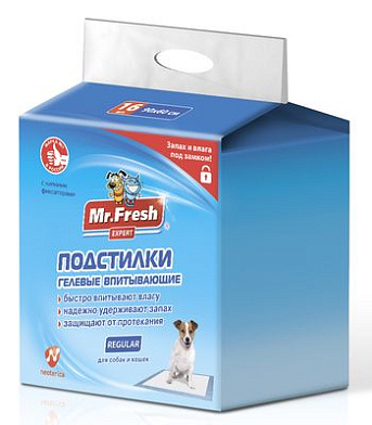 Mr.Fresh Expert Regular подстилки-пеленки для ежедневного применения для кошек и собак