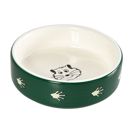 Купить homepet миска для мелких грызунов керамическая зеленая