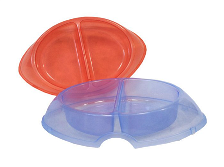 Купить zooexpress deluxe миска для кошек овальная двойная, ассорти