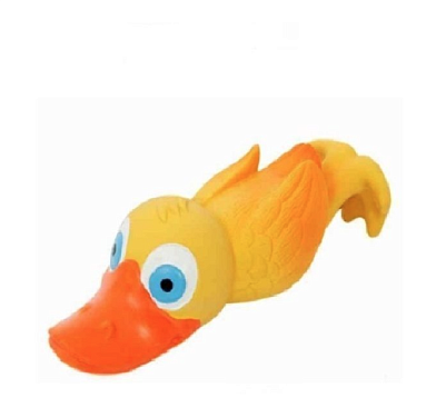 HOMEPET игрушка для собак утенок с пищалкой латекс