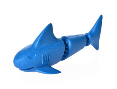 HOMEPET Premium игрушка для собак акула плавающая с эффектом очистки зубов и отверстиями для лакомств резина