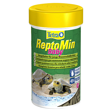 Купить tetra reptomin baby корм для молодых водных черепах