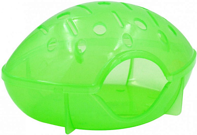 ZOOexpress домик для хомяка DeLuxe без дверцы полупрозрачный