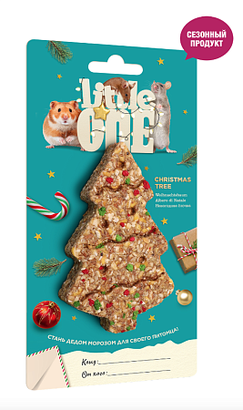 Купить little one Новогодняя елочка, новогоднее лакомство-игрушка для хомяков, крыс, мышей и песчанок