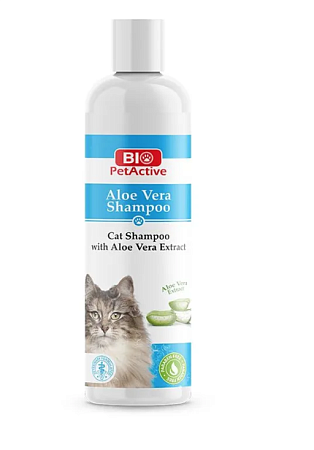 Купить biopetactive aloe vera shampoo шампунь с экстрактом Алоэ Вера для кошек