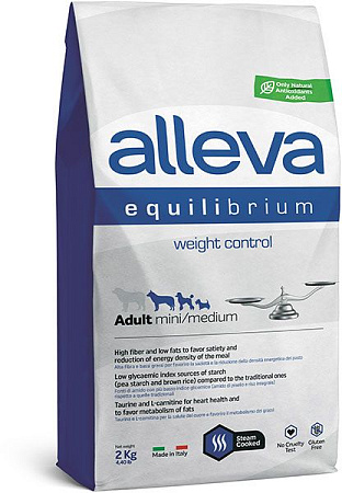 Купить alleva equilibrium dog weight control сухой корм для взрослых собак мелких и средних пород для контроля веса