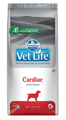 Farmina Vet Life Dog Cardiac сухой корм для взрослых собак всех пород при сердечно-сосудистых заболеваниях с курицей