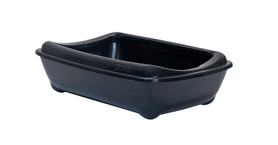 HOMECAT туалет для кошек с бортиком черный
