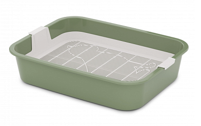 ALTA Лоток для кошек Юта с сеткой оливковый