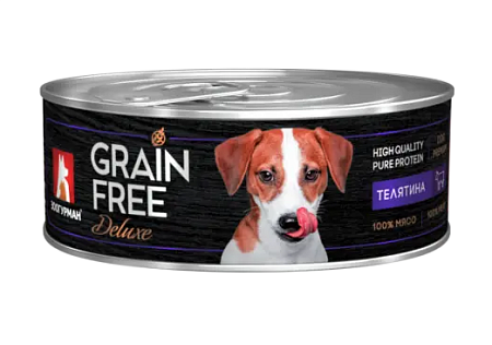 Купить Зоогурман grain free консервы для собак Телятина
