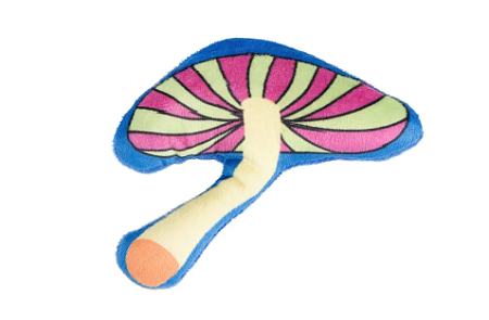 Купить mr.kranch игрушка для кошек Волшебный Грибочек плюшевая с кошачьей мятой синий