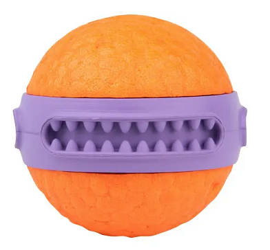 Mr.Kranch игрушка для собак мяч Зубастик, фиолетовый