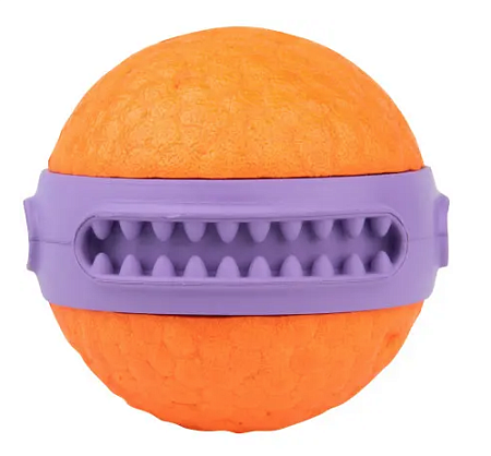 Купить mr.kranch игрушка для собак мяч Зубастик, фиолетовый