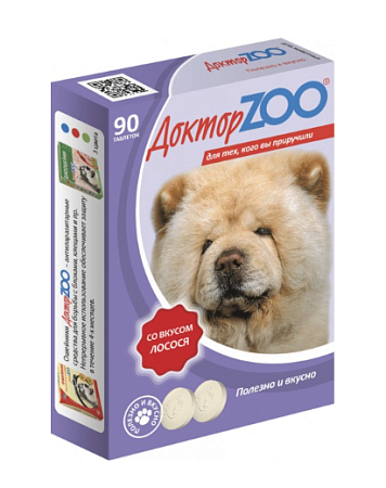Купить ДОКТОР zoo Мультивитаминное лакомство для собак со вкусом лосося